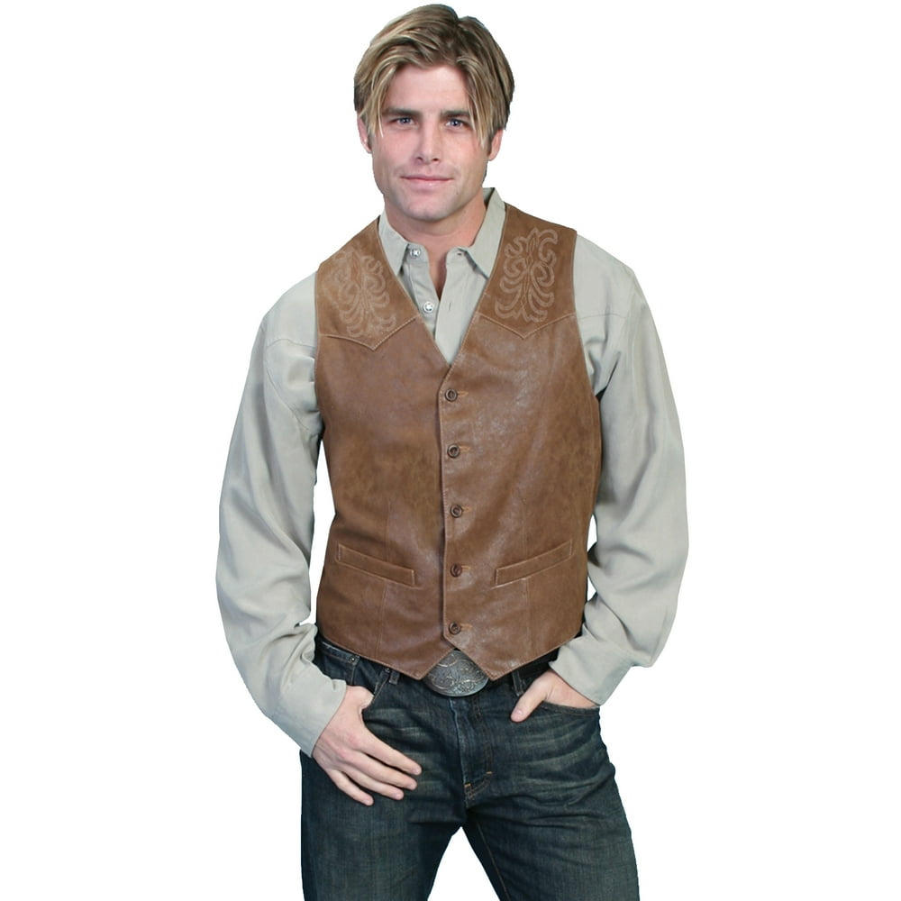 Scully Leather - Scully Frontier leather vest - Walmart.com - Walmart.com