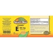 Natures Blend Vitamin E Softgels, 400 IU, 100 Count