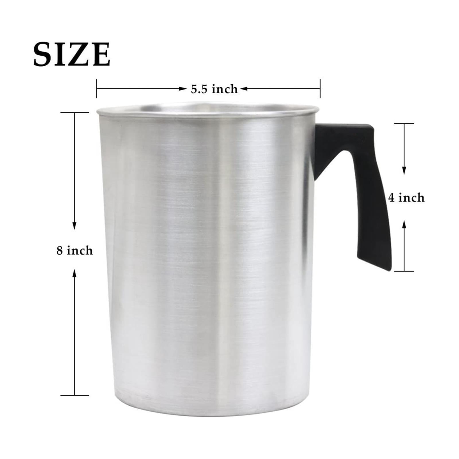Yunhgft Light Candle Making Pouring Pot, Dripless Pouring Spout & -Resisting Handle, Wax