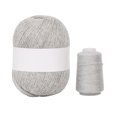 thumbnail image 4 of Hilo de tejer Cuerda de tejer mezclada Cordón de macramé grueso para manualidades de ganchillo Cuerda para hacer bricolaje, blanco gris sidaley HA000409-10B, 4 of 6