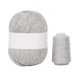 thumbnail image 4 of Hilo de tejer Cuerda de tejer mezclada Cordón de macramé grueso para manualidades de ganchillo Cuerda para hacer bricolaje, blanco gris seitruly HA000409-10B, 4 of 6