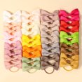 thumbnail image 6 of Baby Hair Ties with Bows, 40pcs 2 inch Baby Hair Bows Durable Rubber Bands Ponytail Holders Toddler Hair Accessories for Baby Girls Infants Toddlers Gifts in Pairs, 6 of 6