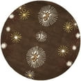 thumbnail image 4 of SAFAVIEH Soho Amory Fire Works Wool Runner Rug, Brown/Multi, 2'6" x 12', 4 of 9