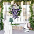 thumbnail image 5 of Kokovifyves Easter Wreath Spring Summer Wreath for Front Door 2025 New Easter Front Door Wreath Wreath with Bow Easter Wreath for Easter Decorations Patio Summer Outside Decor, 5 of 8