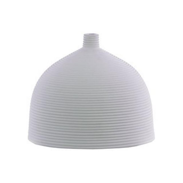 Collection Tendances Urbaines 51012 Vase Rond à Ventre en Céramique avec Petite Bouche&44; Blanc - Grand
