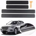 thumbnail image 1 of 4x Carbon Fiber Car Door Plate Sill Scuff Cover Anti-Scratch Sticker Accessories, 1 of 6