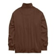 thumbnail image 6 of larppty Womens Oversized Sweatshirt Long Sleeve Henley Pullover Tops 2025 Fall Casual Button Loose Fit Fashion Outfits (Brown, XXL), 6 of 6