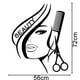 thumbnail image 3 of Calcomanía autoadhesiva de PVC para pared para salón de belleza y peluquería, 3 of 3