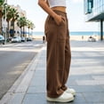 thumbnail image 6 of Sentmoon Sweats for Women Elastic Waist Active Fit Pants with Pockets Solid Color Loose Long Women Casual Pants Fall S-3XL, 6 of 8