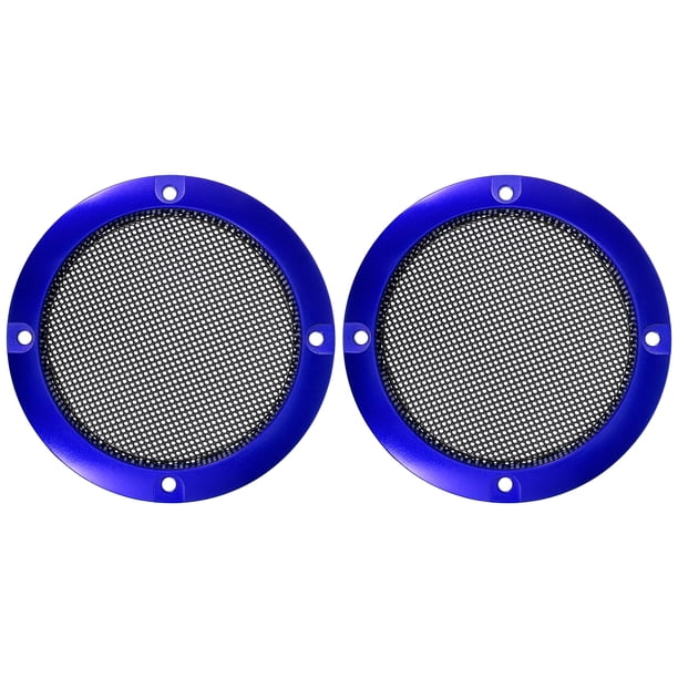 2uds 3'' Azul Coche Audio Altavoz Funda Malla Subwoofer Rejilla Protector