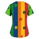 thumbnail image 5 of Xuyuer Women's St. Patrick's Print Fashionable Casual V-neck Short Sleeved Printed Pocket Protective Suit Top, 5 of 5
