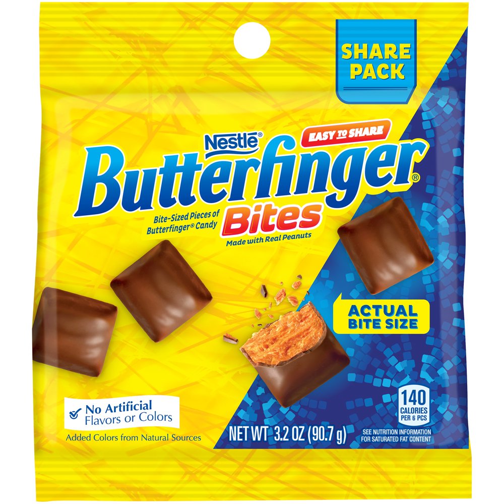 BUTTERFINGER BITES 3.2 oz. Bag