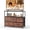 Brown, variant on Nextay TV Stand for Bedroom, TV Dresser for 45 inches, Media Console Table, Entertainment Center with 5 Fabric Drawers Cabinet and Open Storage Shelf Furniture Cabinet for Living Room, Brown