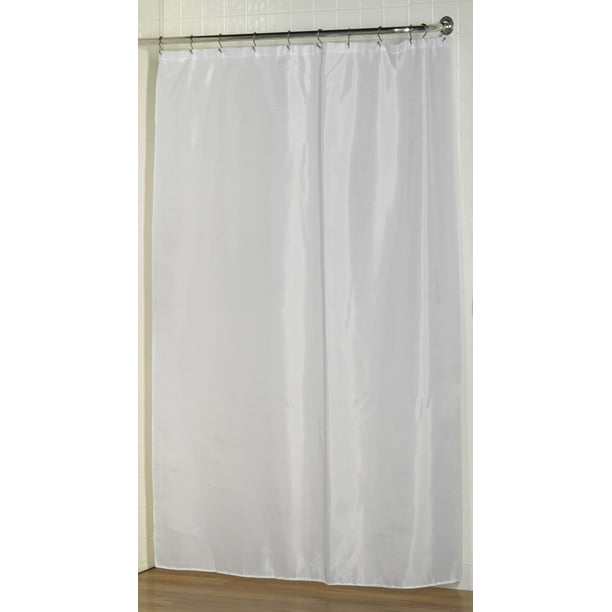 Splash Collection By Ben Jonah 100 Polyester Fabric Shower Curtain Liner Size Extra Long 70 Wide X 96 Color White Com Polyester Fabric Shower Curtain Liner, 96 Long Fabric Shower Curtain