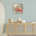 thumbnail image 3 of Stupell Industries Crab on Palm Leaves Animals & Insects Painting Gray Framed Art Print Wall Art, 24 x 24, 3 of 10