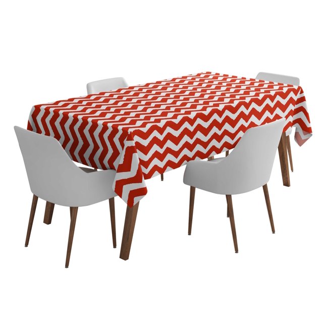 Vargottam Indoor/OutdoorTablecloth58x102 InchRectangleTablecloth Waterproof PatioTableCloths- Spring/SummerTableCovers for Backyard RectangularTable/BBQs/Picnic -Red2