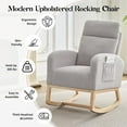 thumbnail image 3 of Yeshouse Silla mecedora de niños con apoyo de los pies, sillas mecedoras de niños con respaldo alto, silla mecedora de planeador con bolsillo, planeador de niños Rocker para sala de estar/dormitorio, 3 of 8