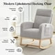 thumbnail image 3 of Yeshouse Silla mecedora de niños con apoyo de los pies, sillas mecedoras de niños con respaldo alto, silla mecedora de planeador con bolsillo, planeador de niños Rocker para sala de estar/dormitorio, 3 of 8