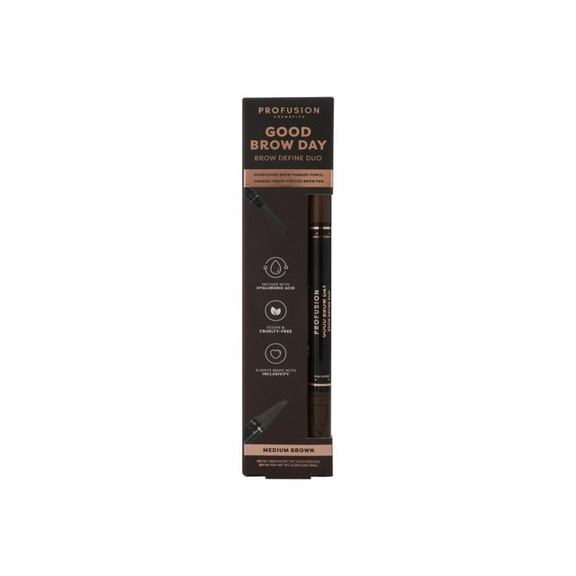 Profusion Cosmetics | Eyebrow Define Duo in Medium Brown