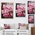 thumbnail image 4 of Designart "Apple Blossom Monochromatic gracefulness XVI" Floral Floater Framed Canvas Print, 4 of 7
