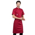 thumbnail image 1 of Chaqueta de chef unisex, cómoda y transpirable, ideal para camareros. Rojo XXL, 1 of 9