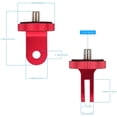 thumbnail image 2 of Adaptador de montaje para cámara de aluminio y metal, adaptador de conversión universal duradero de 1/4"-20 para trípode, compatible con GoPro Hero y cuadro de bicicleta., 2 of 5