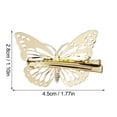 thumbnail image 2 of Metal Hair Accessories Butterfly Hair Clip Simple and Delicate Design Suitable for All Occasions, 2 of 3