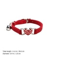 thumbnail image 2 of SHISUYAN 4Pack Polyester Cat Collar with Adjustable Size and Bell for Jogging, 2 of 8