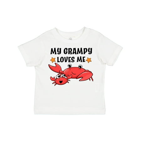 

Inktastic My Grampy Loves Me- Cute Crab Family Gift Toddler Boy or Toddler Girl T-Shirt