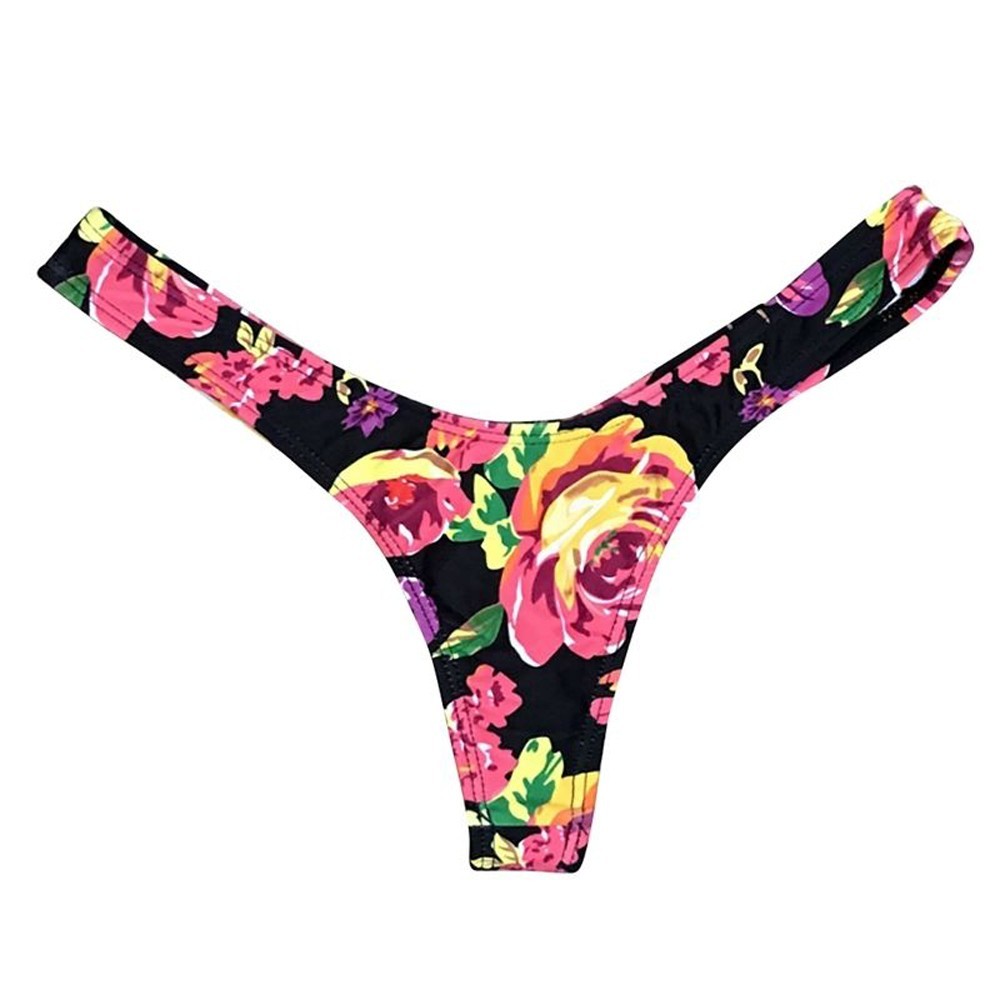 Sengtong Women Brazilian Print Bikini Bottom Thong Bathing Beach Swimsuit Swimwear Womens Board 6503