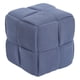 thumbnail image 1 of Reposapiés pequeño otomano, taburete, mueble, asiento antideslizante, base de silla, reposapiés para azul claro, 1 of 9