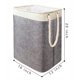 thumbnail image 2 of Cesta de lavandería grande, bolsa de lavandería plegable con mango de cuerda para lavandería de dormitorio, baño 41 X 31 x 50 cm beige + gris Shuxiu Wang 9024719152899, 2 of 5