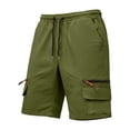 thumbnail image 7 of Xdegoge Workout Cargo Shorts for Men Lightweight Quick Dry Athletic Running Shorts Elastic Waist Drawstring Zipper Pockets for Gym Training Hiking Outdoor Summer Casual, 7 of 7