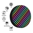 thumbnail image 4 of Sikiie Rainbow Hearts PVC Leather Spare Tire Wheel Cover Spare Tire Cover, for Car Truck SUV Camper Trailer Universal Fit(14-17in)-16 inch, 4 of 6