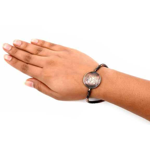 Rudra Centre Shree Durga Bisa Yantra Bracelet in Copper
