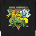 thumbnail image 3 of Teenage Mutant Ninja Turtles - 80s Bebop Rocksteady - Men's Crew Neck Fleece Pullover, 3 of 5