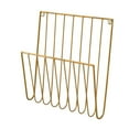 thumbnail image 4 of DOLITY Hanging Wall File Holder Office Home Magazine Rack for Books Brochures files Gold, 4 of 9