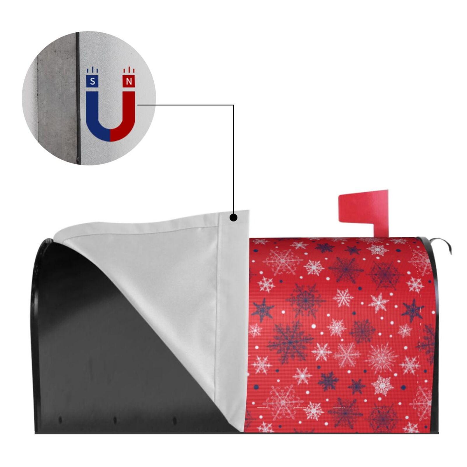 Kdxio Magnetic Mailbox Cover 21x18 in Mailbox Cover Outdoor Decoration Holiday Mailbox Covers for Home Garden Yard-21x18 in