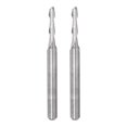 thumbnail image 1 of Unique Bargains 1/8' Shank 2mm x 12mm Solid Carbide 2 Flute CNC Spiral Router Bit for PVC MDF Wood 2 Pack, 1 of 5