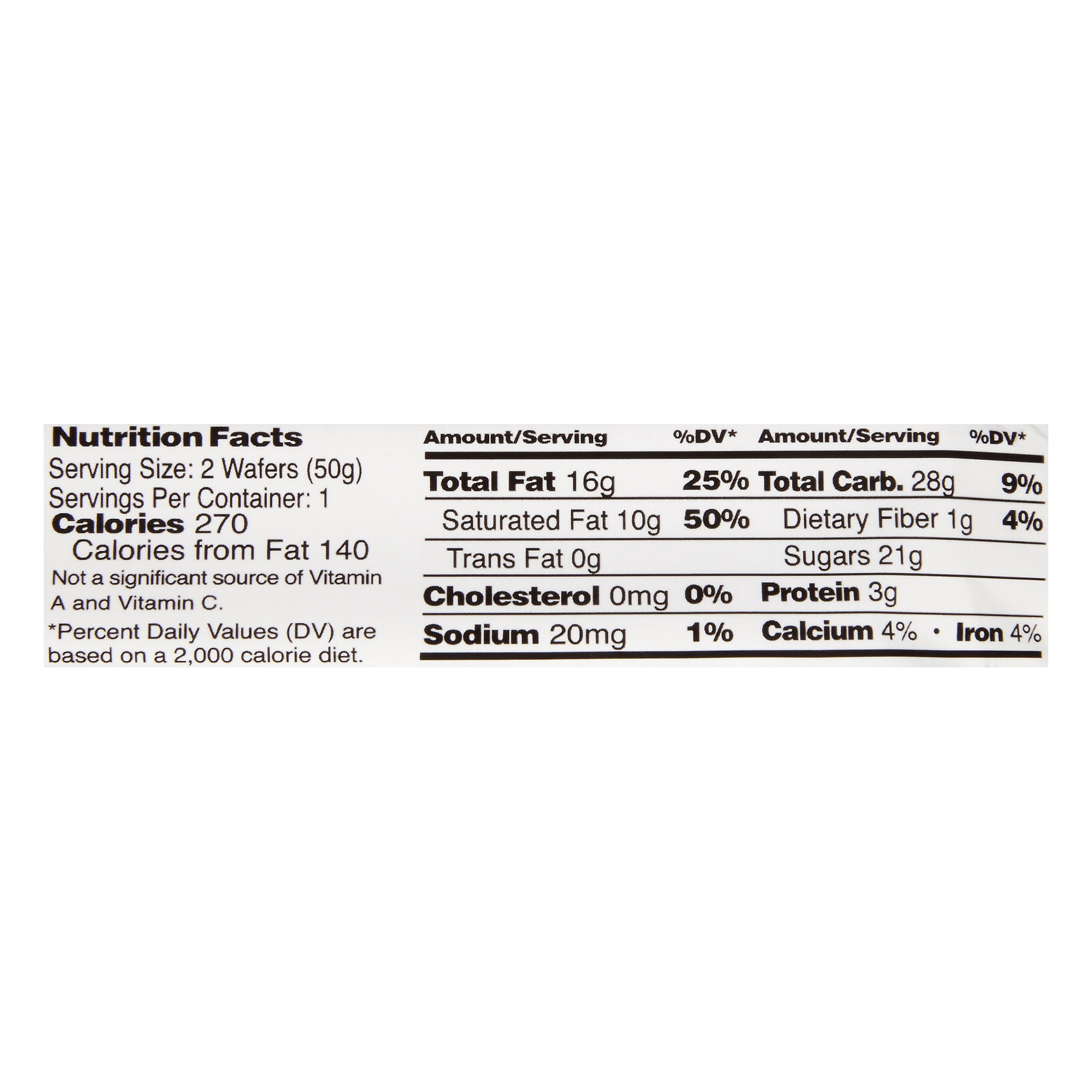 Toggi Fine European Wafers Milk Chocolate 1.75oz