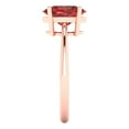 thumbnail image 3 of Solitaire Engagement Ring for Women - 2ct Natural Garnet in 14K Rose Gold Promise Ring, 3 of 6