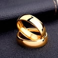 thumbnail image 5 of Anillo de acero de titanio popular Anillo liso de arco de 6 mm Joyería simple a juego Fácil de combinar, 5 of 5