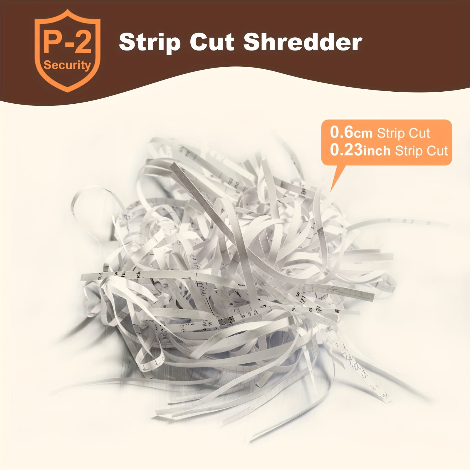 Compact 6-sheet Strip-cut Paper Shredder. Featuring Overheat Protection And An Extendable Arm for Flexible Use, Perfect for A Variety Of Shredding Tasks