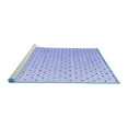 thumbnail image 2 of Ahgly Company Machine Washable Indoor Rectangle Solid Blue Modern Area Rugs, 2' x 3', 2 of 4