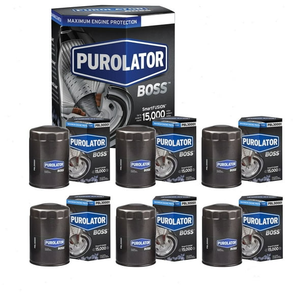 6 pc Purolator BOSS PBL30001 Engine Oil Filters for Oil Change Lubricant Filters