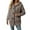 Coffee, variant on Women's Winter Thickened Plus Size Hooded Cardigan, Embossed Knit Sweater Coat, Oversized Cable Knit Jacket, Warm Loose Fit Outerwear, Soft Casual Lounge Wear Coffee XXXL