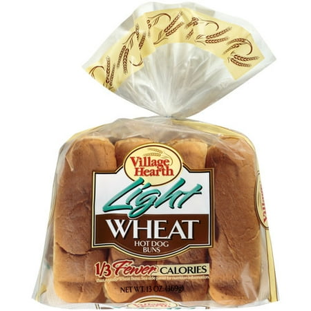 Village Hearth Light Wheat Hot Dog Buns, 8 ct