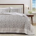 thumbnail image 6 of Floral Quilt Set - Lightweight, Soft, All-Season - 2-Piece Reversible Floral Bedding Set (Twin / Twin XL, Neutral Vines), 6 of 6