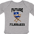 thumbnail image 4 of Inktastic Future Filmmaker Director Chair Boys or Girls Long Sleeve Baby Bodysuit, 4 of 5