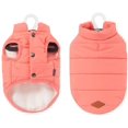 thumbnail image 1 of Rosa tamaño S en abrigos de invierno para perros ropa chaqueta para perros abrigo cálido forrado de invierno Bulldog francés Pug ropa para perros chaleco, 1 of 4